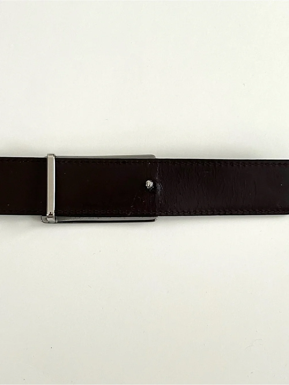 Gucci Square G Logo Buckle Leather Belt Black - Size 38 - Mens